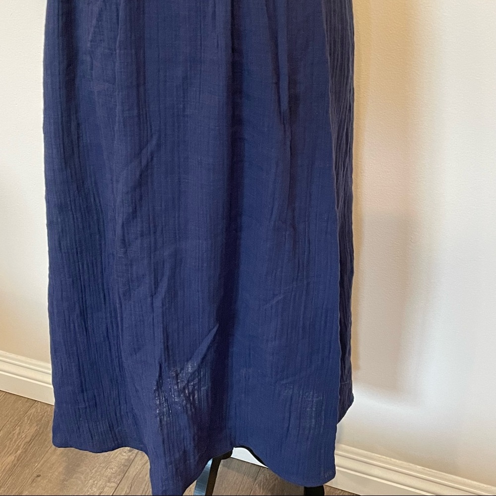 Paris Atelier & Other Stories Women’s Strappy Midi Dress Navy Blue Sz 0. - Picture 4 of 8
